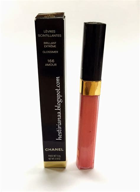 chanel levres scintillantes glossimer 166 amour|chanel levres scintillantes gloss.